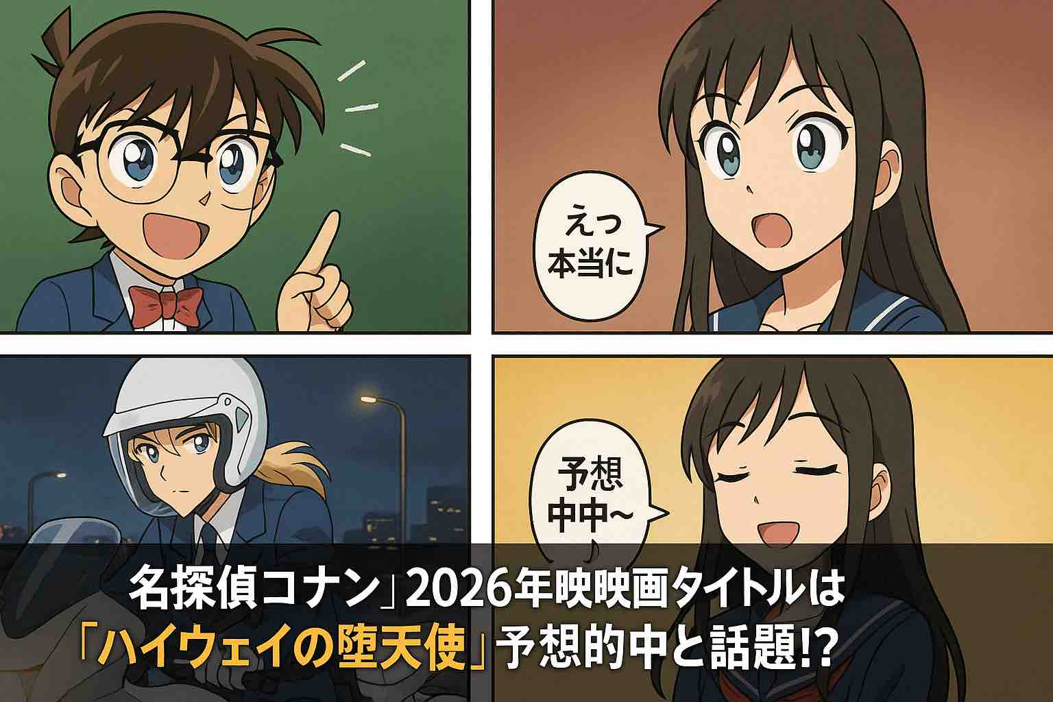 名探偵コナン』2026年映画タイトルは「ハイウェイの堕天使」予想的中と 
